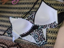 Swimwear Women Swimsuits Bikinis-Set Bathing-Suit Biquini Beach-Wear Leaf-Print Riseado