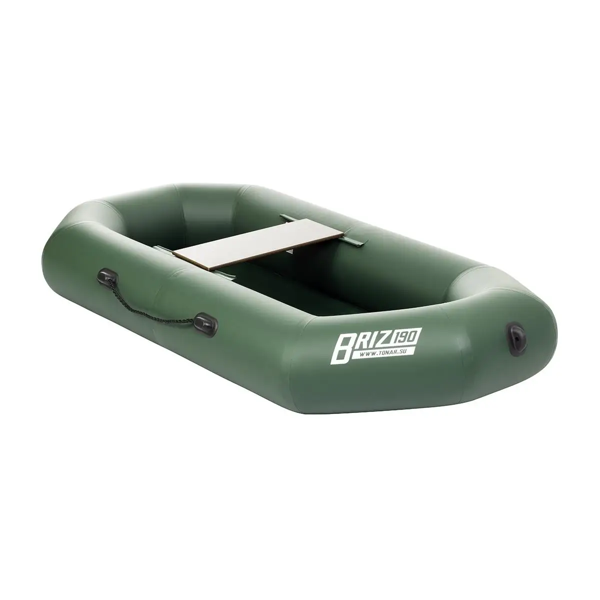 Лодка Бриз 190 (гребки + жесткое сиденье) зеленый|Гребные лодки| |