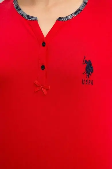 U.S. POLO ASSN. Красный пижамный комплект