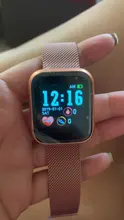 Reloj inteligente deportivo para hombre y mujer, pulsera con control del ritmo cardíaco, conexión para Android, 2020