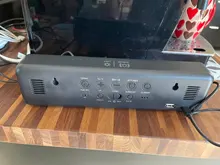 Música alarma Digital LED RELOJ TEMPERATURA indicador de fecha de escritorio espejo Relojes Decoración de la Mesa de reloj electrónico 2000 mAh