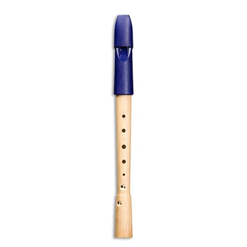 

1052 prima блокфлейта soprano, blue plastic/Wood, German system