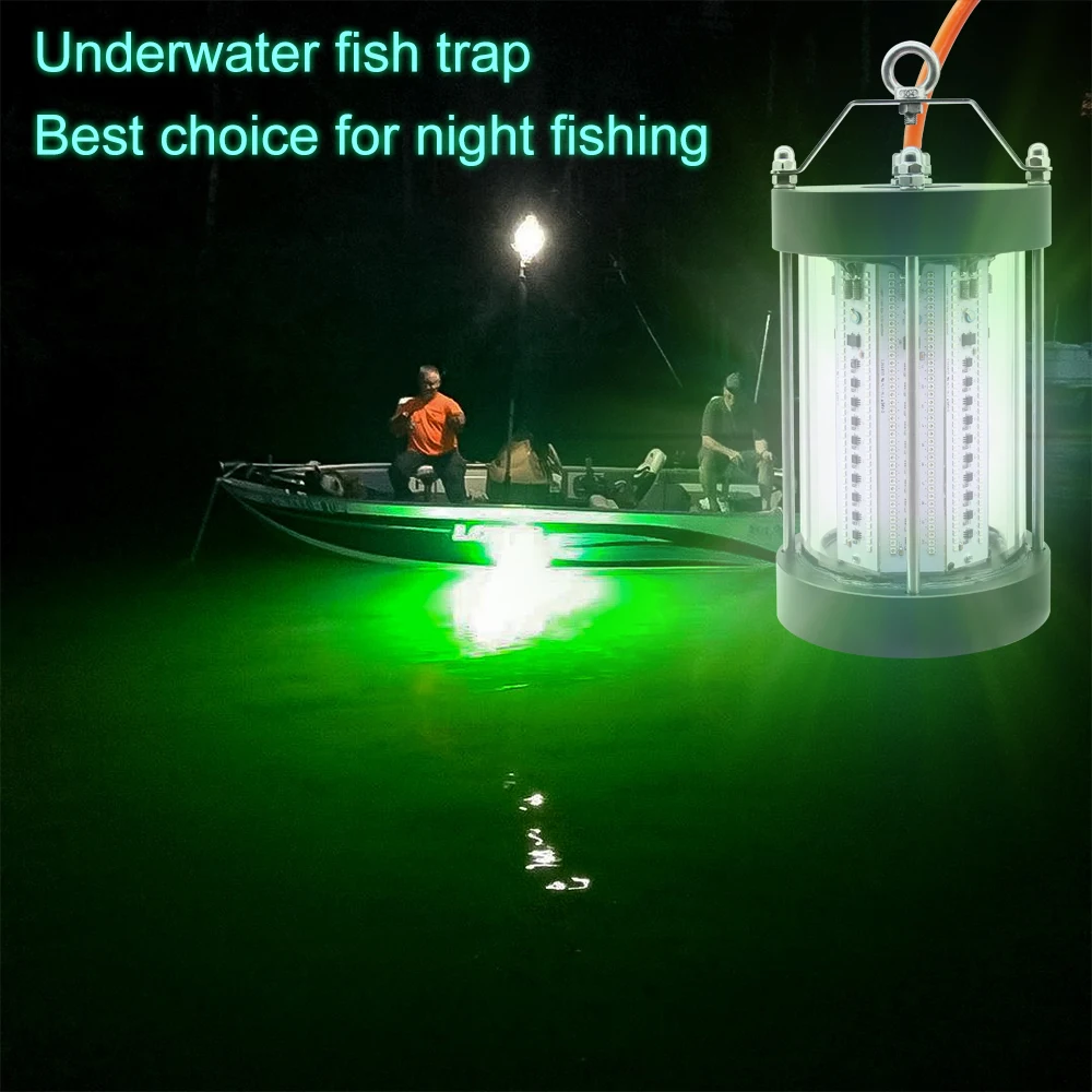 LED Fishing light underwater IP68 500W Night Fish Attracting Light for Ocean Boat Fishing 3 years warranty 110V 220V