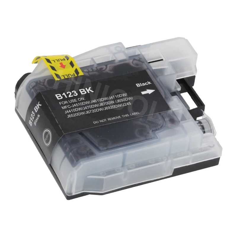 HINICOLE 4 Color Compatible LC123 Ink Cartridge for Brother DCP J552DW DCP J752DW MFC J470DW MFC J650DW J172W Inkjet Printer