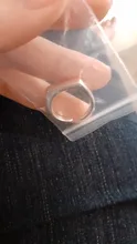 Anillo abierto de 100% Plata de Ley 925 para mujer, diseño de onda Irregular minimalista, joyería de Color dorado, bisutería de cumpleaños