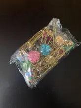 Domikee-clips de papel marcapáginas de metal para oficina y escuela, bonitos y creativos, clips de nota fina para estudiantes, suministros de papelería