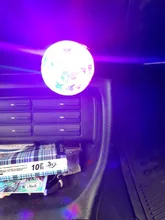 Miniluz de Ambiente de colores para coche, lámpara LED RGB para fiesta, DJ, discoteca, luces portátiles con efecto de escenario mágico, USB