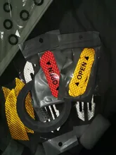 4 Uds gran oferta personalidad pegatinas de coche cuerpo de seguridad reflectante pegatinas reflectante de seguridad de advertencia de visibilidad de la cinta película pegatina