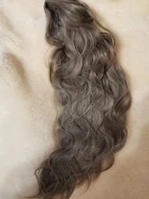 Coleta de colores degradados sintética para mujer, extensiones de cabello con Clip, estilo rizado ondulado, cola de poni, peinado azul y rosa