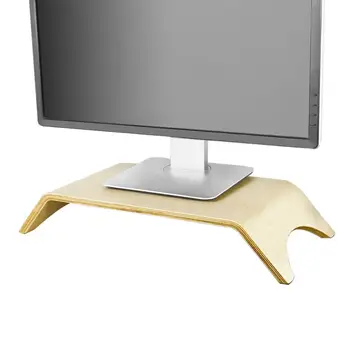 

SoBuy Desktop Computer Monitor Stand,Wood Arch Shelf Holder Bracket, FRG98-N