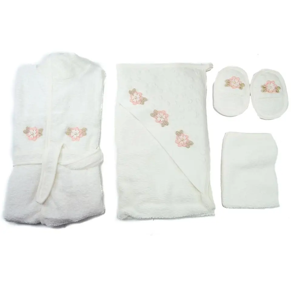 baby girl bathrobe and slippers