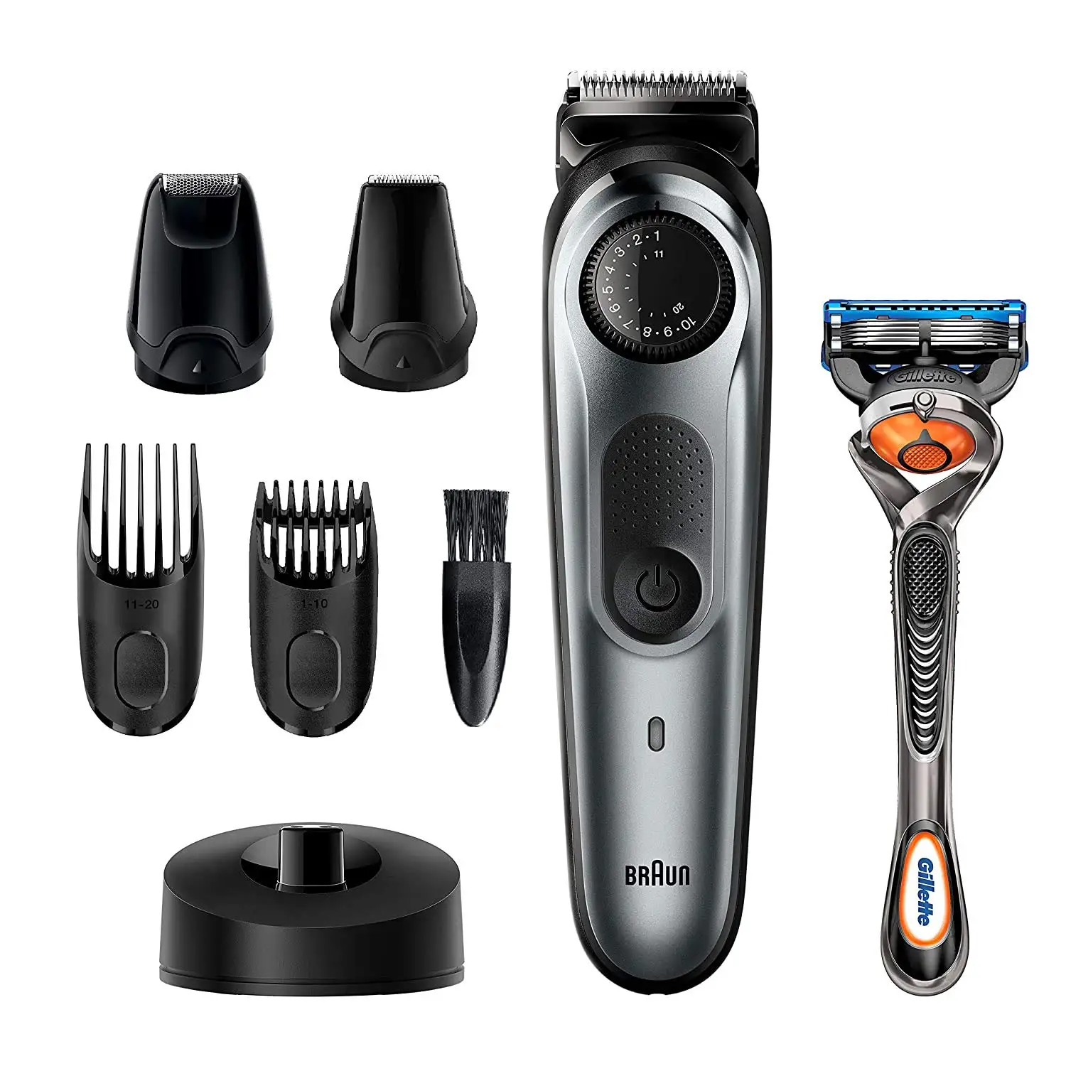 Zachtmoedigheid Salie jukbeen Braun Wet & Dry Cordless Hair & Beard Styler BT7240 with Gillette ProGl  Gift|Hair Trimmers| - AliExpress