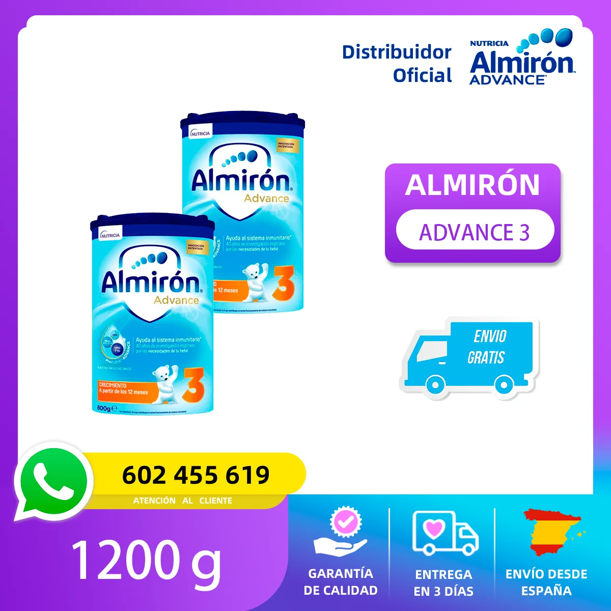 Comprar Almirón Advance 3, 800 g