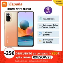 Xiaomi Redmi Note 10 Pro 128GB ROM con 6GB / 8GB RAM | El viajero de 108 MP | AMOLED de 120 Hz | Carga rápida de 33 W