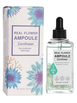 

May Island serum for face with cornflower real flower ampoule