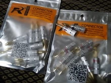 Nakamichi Speaker Plugs Screw-Lock Banana-Connector Audio-Jack 24k-Gold-Plated Black