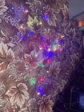 Light-String Decoration Garland Courtyard-Lamp Christmas-Lights Fairy LED Bedroom Garden