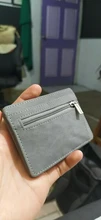 Mini monederos mágicos ultrafinos de cuero PU para hombre, monedero con cremallera, tarjetero de plástico, novedad de 2020