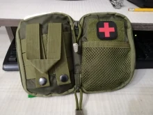 Kit de primeros auxilios militar portátil, bolsa vacía, bolsa resistente al agua para senderismo, viaje, casa, coche, tratamiento de emergencia