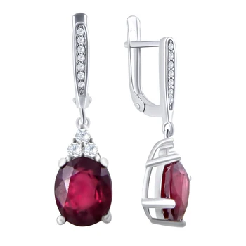 

Earrings made of silver with cubic zirconia Sint. And cubic zirconia