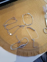 FAMSHIN-Pulseras con cuentas negras bohemias para hombre y mujer, brazaletes Vintage con colgante con ondas en forma de corazón, joyería, regalos de navidad