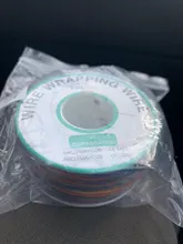 One Roll 8 Colors 30AWG Wire Wrapping Wire, Tinned Copper Solid, PVC insulation