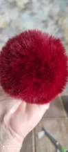 Regalo de Navidad Artificial Bola de pelo de conejo de peluche de felpa Fuzzy Llavero de pelo llavero con pompón coche bolsa llavero colgante de llavero de la joyería