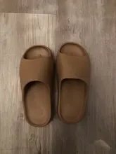 De los hombres de verano diapositivas ligero playa guay zapatillas diapositiva hueso Boca de pescado Flip Flops, sandalias de las mujeres suave EVA zapatillas de deporte par 35-46 #