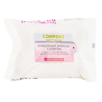 

Cleansing wet wipes day spa "comfort Dermo active" for all skin types, 25 PCs.