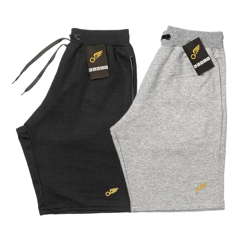 Kit 2 Shorts de Moletom Bermuda Top Barato Academia Treino Masculino 3 pockets with Elastico and Cordão Praia Surf Adulto atacado