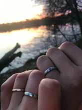 2 uds sol y luna amante conjunto de pareja de anillos promesa boda bandas para él y para ella