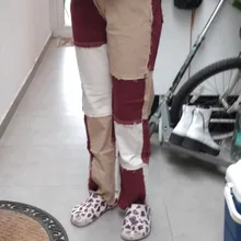 Pantalones vaqueros rectos de cintura alta para mujer, pantalón informal, pitillo, rasgados, Capris, con bolsillos, ropa de calle