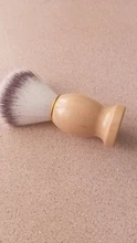 1PC profesional de los hombres brocha de afeitar con mango de madera de Nylon puro para hombres de limpieza de máscara cosméticos herramienta