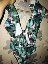 Bañador Sexy de una pieza para mujer, traje de baño de realce, Monokini con volantes, ajustable al hombro, 2021