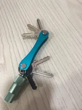 Llavero inteligente para llave de bolsillo, billetera de aluminio compacta y portátil, clip multifuncional