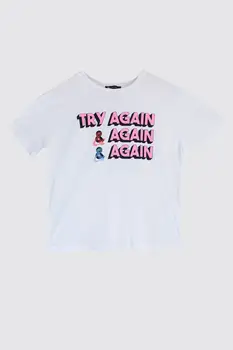 

Trendyol Printed Semifitted Knitted T-Shirt TWOSS20TS1161