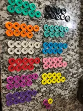 100 Uds 24mm portátil de plástico anillo de carpeta hebilla de 360 grados de rotación de agujero color aprendizaje suministros de encuadernación