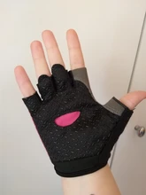 Guantes antideslizantes para ciclismo para hombre y mujer, de medio dedo, transpirables, para deportes de choque, para bicicleta