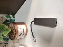 Multi USB 3.0 hub type C adapter to HDMI Gigabit Ethernet Rj45 Lan for Macbook Pro Air