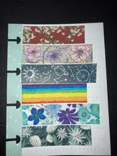 Cinta adhesiva decorativa de arcoíris de 15mm de ancho, cinta Washi para enmascarar Flores, etiqueta adhesiva para álbum de recortes, papelería japonesa