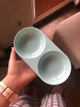 New Cat Dog Double Pet Bowls Feeding and Drinking Bowls Food Water Feeder for Dog Puppy