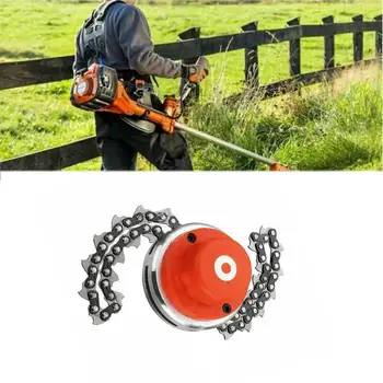 

Gas multi-function electric gasoline chain grass head mower Multifunction Durable grass head chain Metal