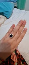 Anillo de princesa de circón azul transparente para mujer, joya de compromiso para fiesta, joyería exquisita, decoración para novia