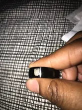 Anillo de acero inoxidable con diseño de alas de la libertad para hombre y mujer, sortija de 8mm, color negro, plateado, para Fans de Anime