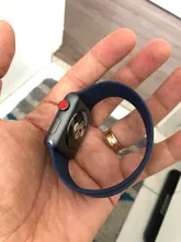 Correa de silicona para Apple Watch, correa elástica de 44mm, 40mm, 38mm, 42mm, Serie 6, 5, 4, 3, SE, 42