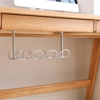 

Storage Rack Under Desk Cable Management Tray Wire Cord Power Strip Adapter Organizer Shelf Home Living Room