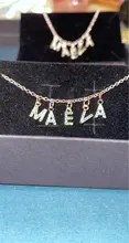 DOREMI-collar de circonia personalizado con nombre para mujer y niña, joya de cobre, cadena lisa, joyería personalizada, 6mm