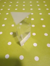 Prisma Triangular de 30x30x60mm, prismas de vidrio óptico BK7, enseñanza de física, espectro de luz refractado, arcoíris, para niños y estudiantes
