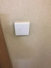 UBARO-Interruptor táctil con Panel de cristal blanco, pulsador estándar europeo de luz Ac230v, 1 Banda, Control único, lámpara de pared