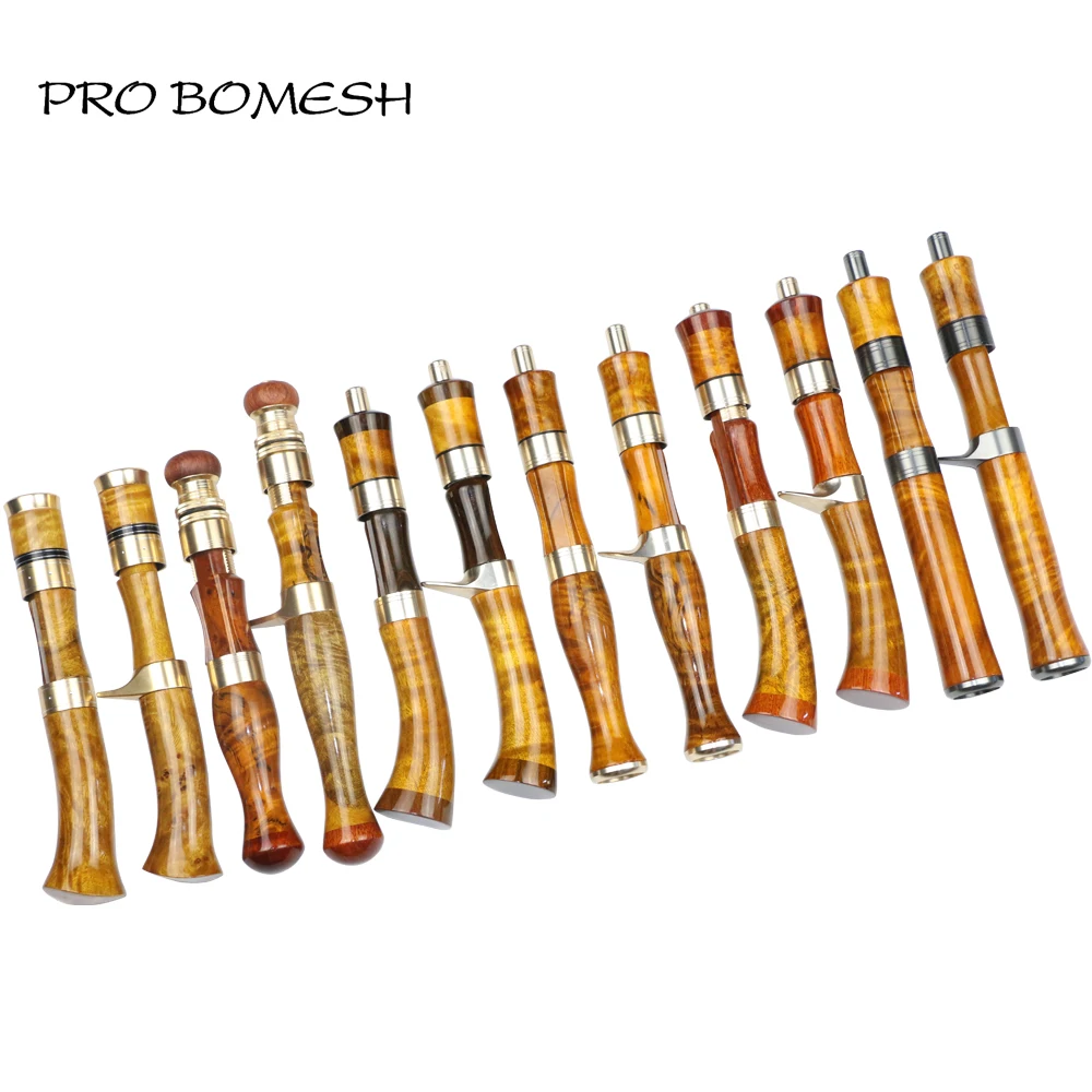 Pro Bomesh 1 комплект Катушка для спиннинга Burlwood с ручкой сиденья металлическая